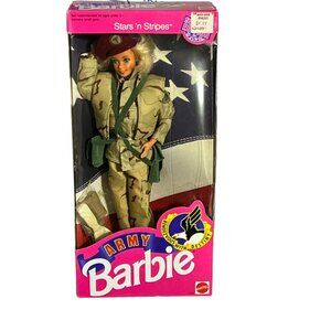 Army Barbie Stars n Stripes Vintage Doll in Box